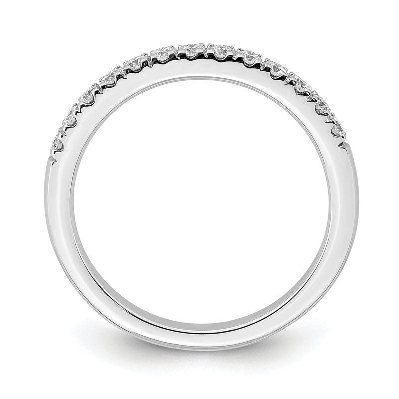 14K White Gold 1/5 carat Lab Grown Diamond VS+ F+ Complete Wedding Band