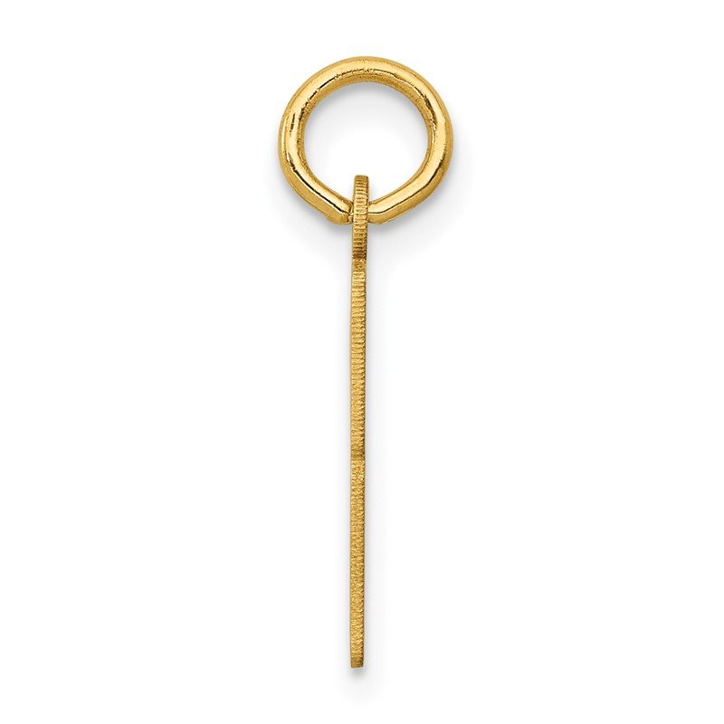 14k Small Elongated Number 83 Charm