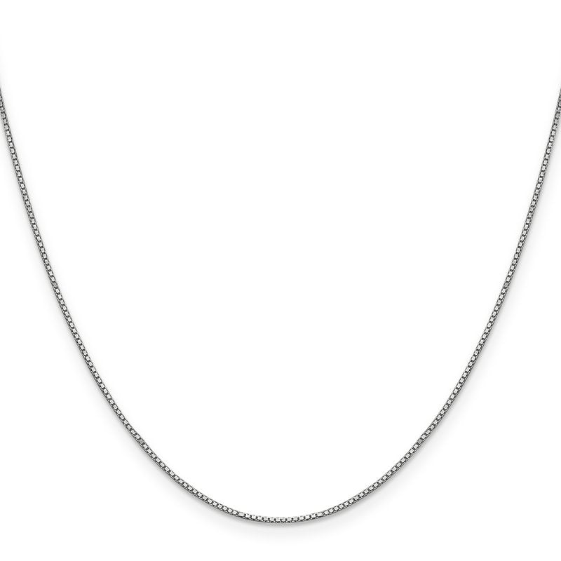 10K White Gold .8mm Box Chain