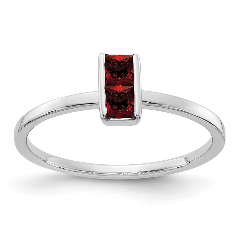 14k White Gold Amethyst Ring