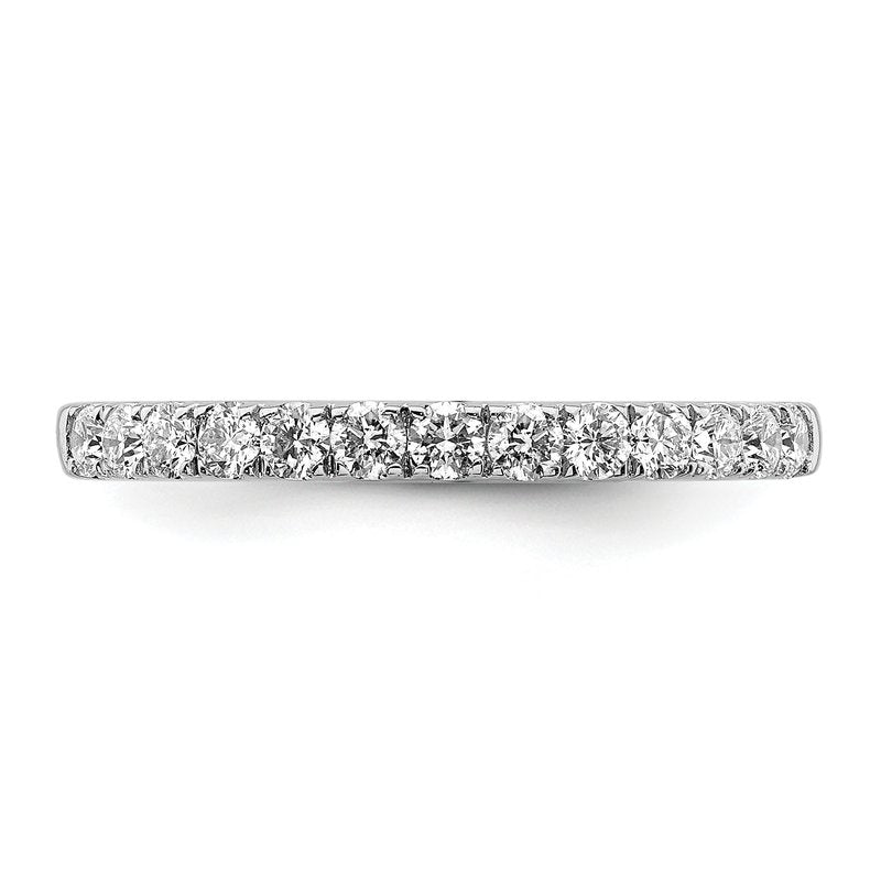 14K White Gold 1/5 carat Lab Grown Diamond VS+ F+ Complete Wedding Band