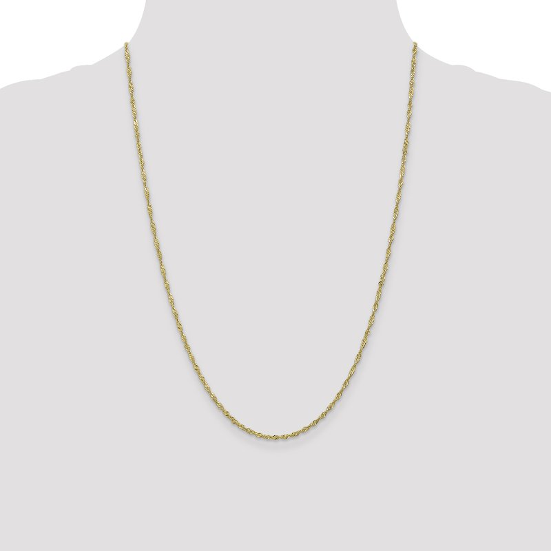 10K 1.7 mm Singapore Chain