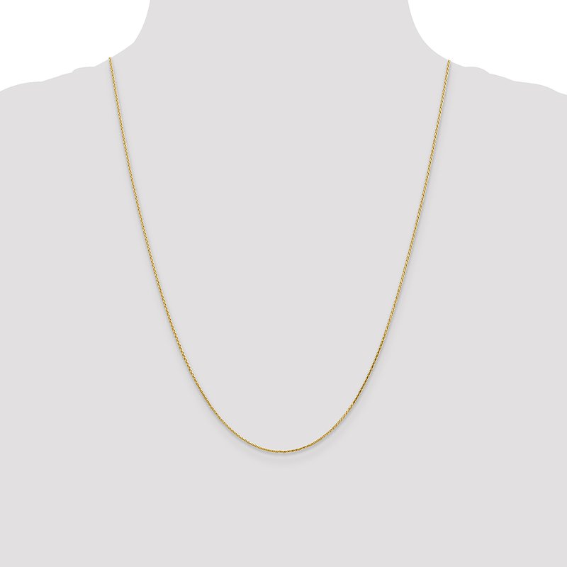 14K 1.0mm D/C Wheat Chain