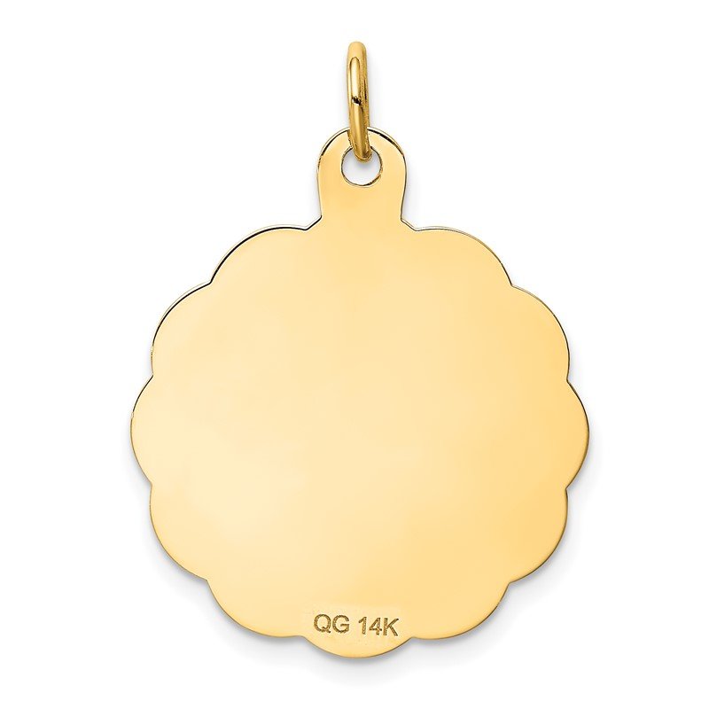 14k ON GRADUATION DAY with Diploma Engravable Disc Charm