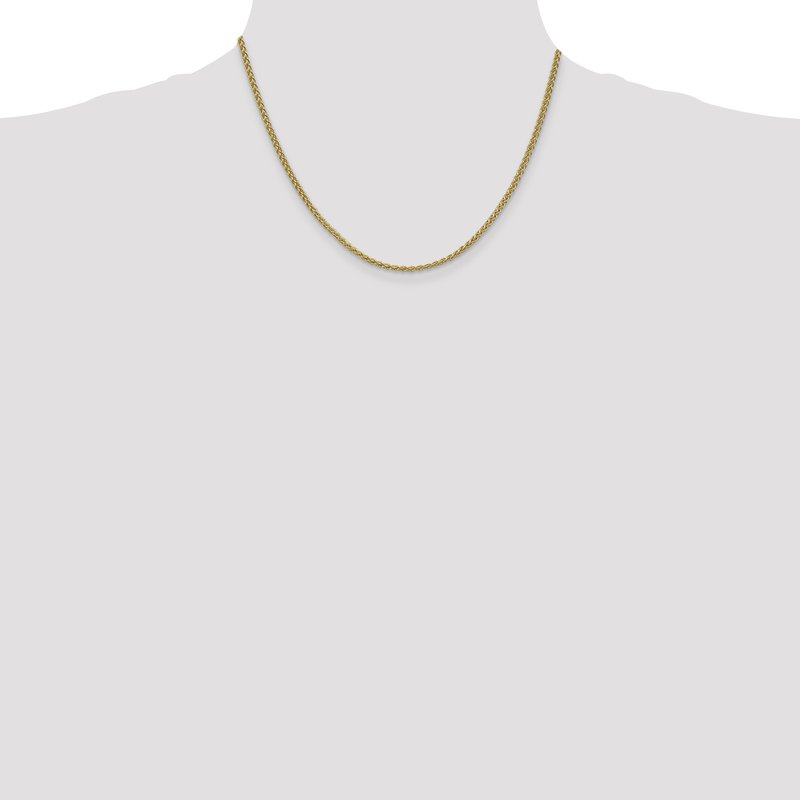 14K 14 inch 2.1mm Spiga with Lobster Clasp Chain