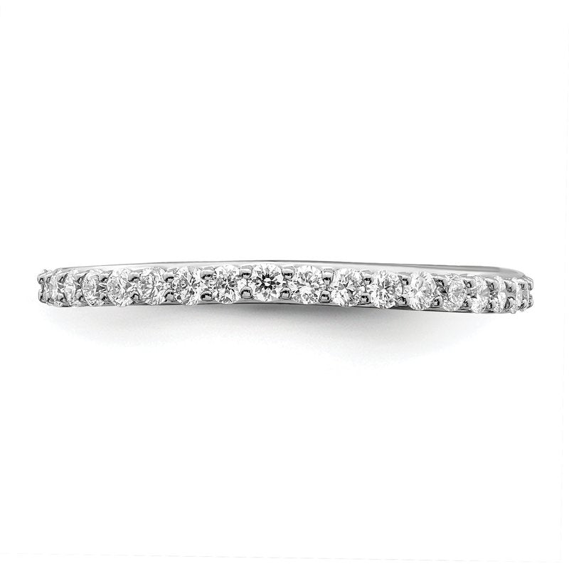 14K White Gold 1/4 carat Lab Grown Diamond VS+ F+ Complete Wedding Band
