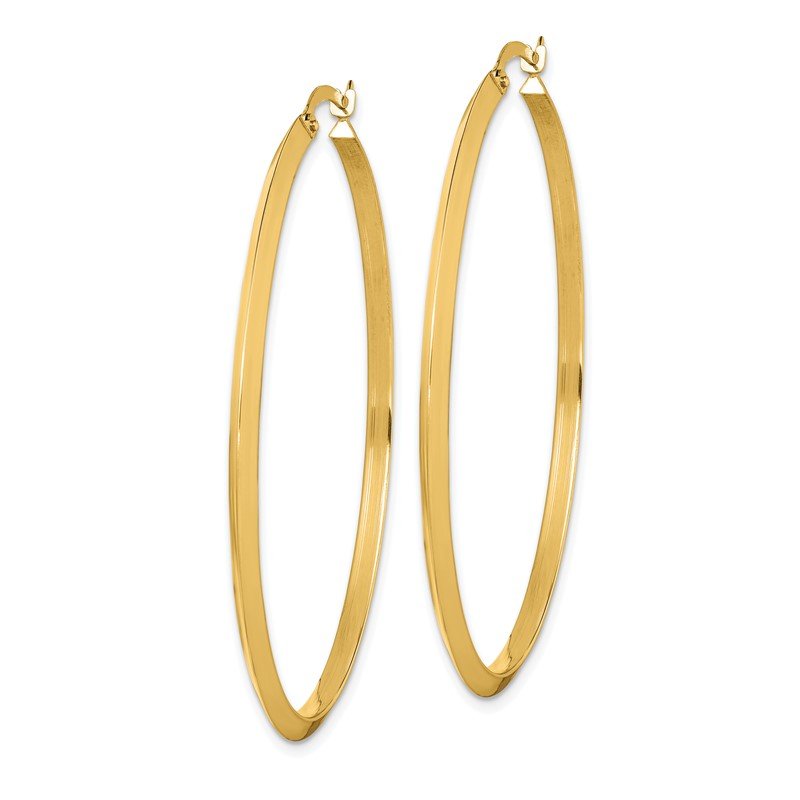 14K Polished Hoop Earrings