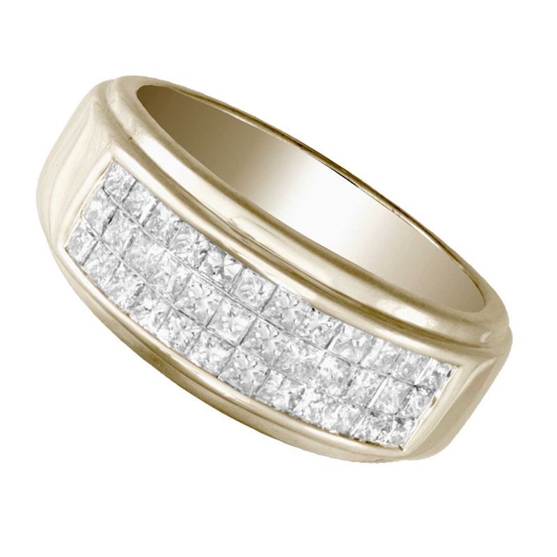 14K 1.50Ct Diam Men&amp;Apos;S Band