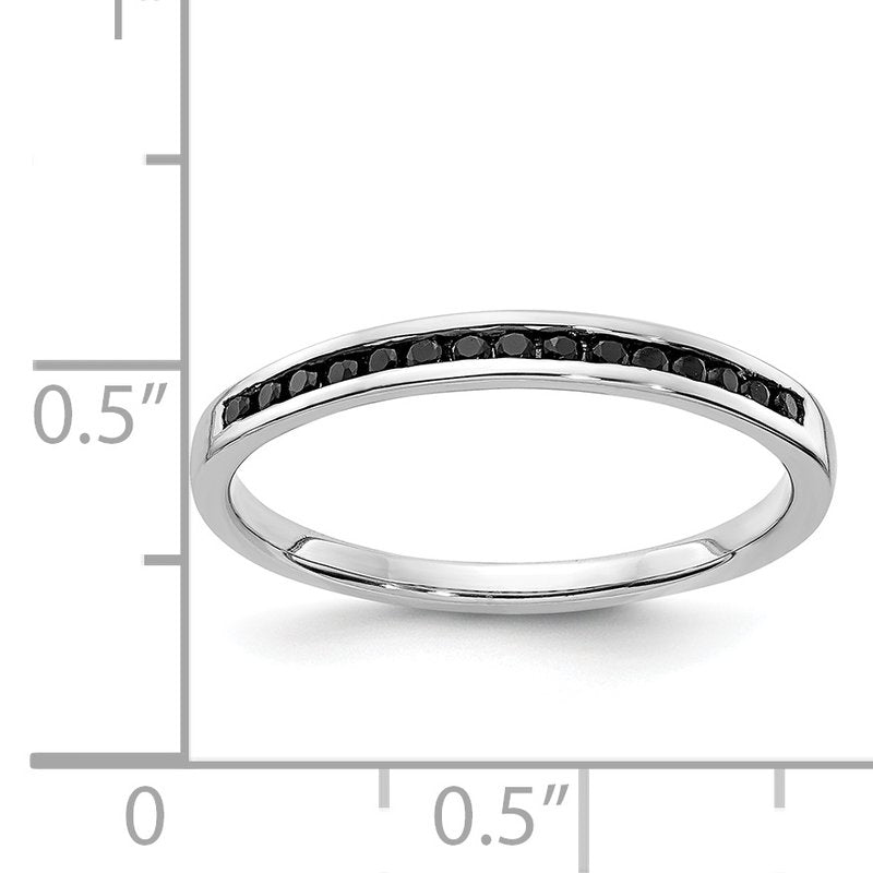 14k White Gold Pink Sapphire Channel Band