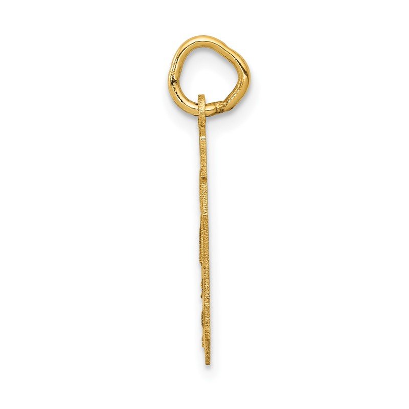 14k Small Satin Number 40 Charm