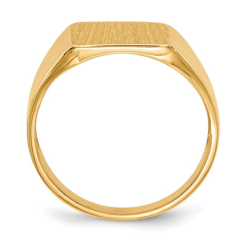 14k 11.0x11.5mm Open Back Signet Ring