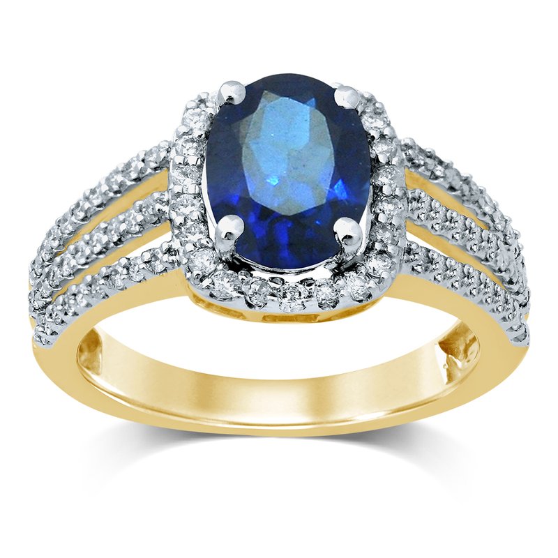 14K Diamond  Ruby   Ring