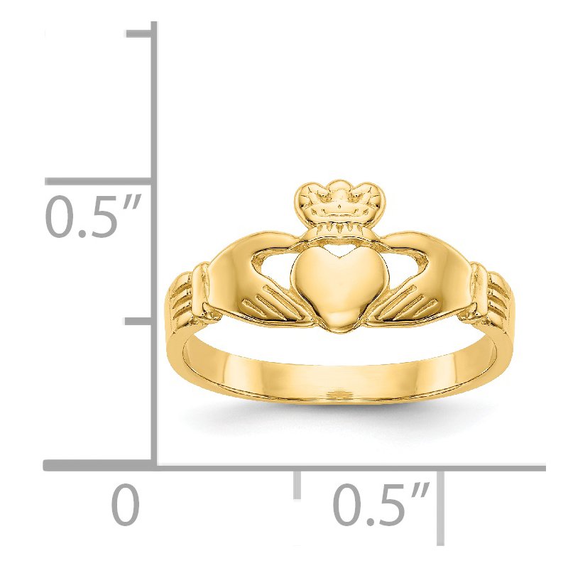 14k Baby Claddagh Ring