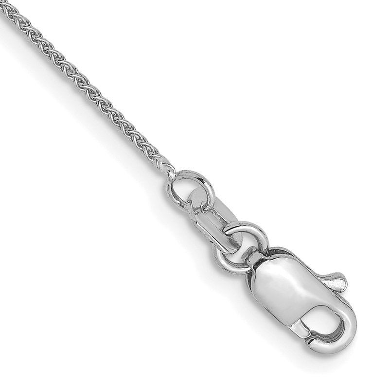 14K White Gold .8mm Spiga Chain