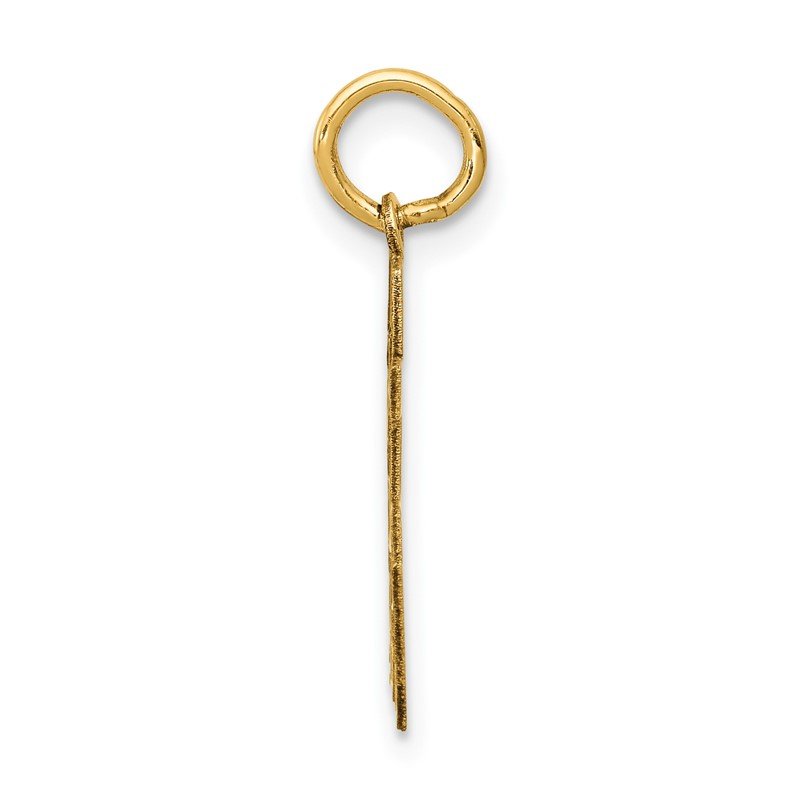 14k Small Satin Number 65 Charm