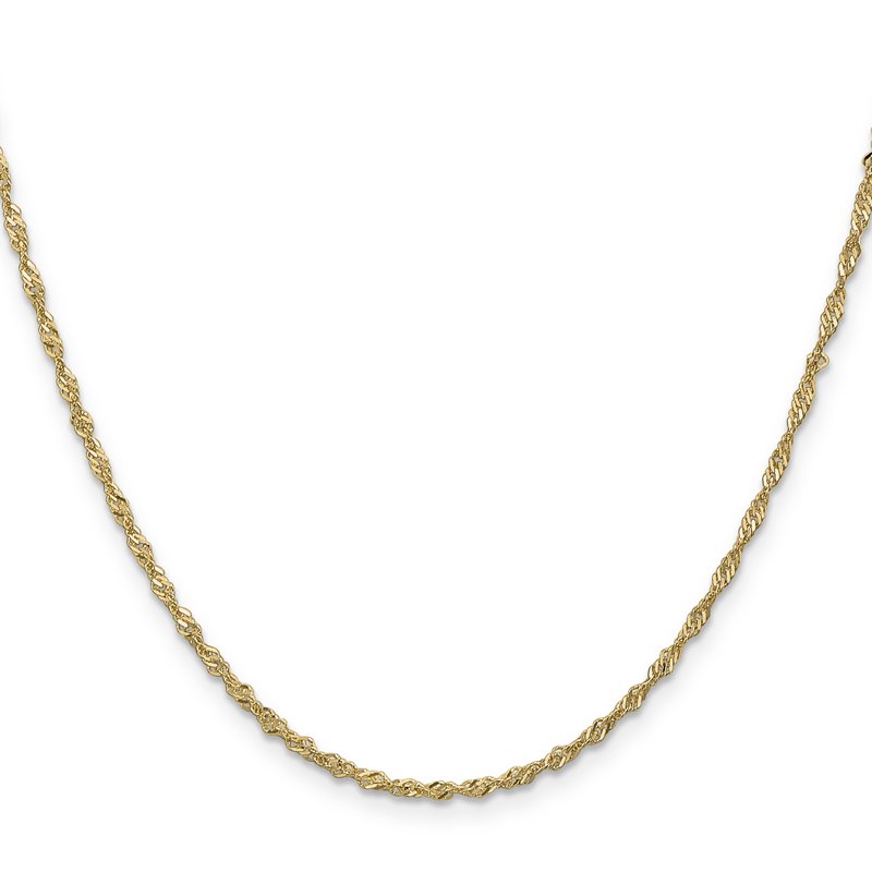 10K 1.7 mm Singapore Chain