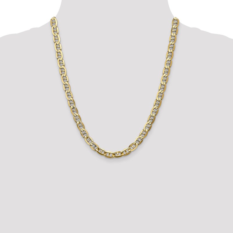 14K 7mm Concave Anchor Chain