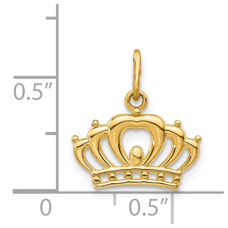 14k Crown Charm