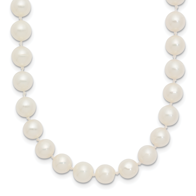 14k 6-7mm White Near-Round Freshwater Cultured Pearl 16 inch Necklace
