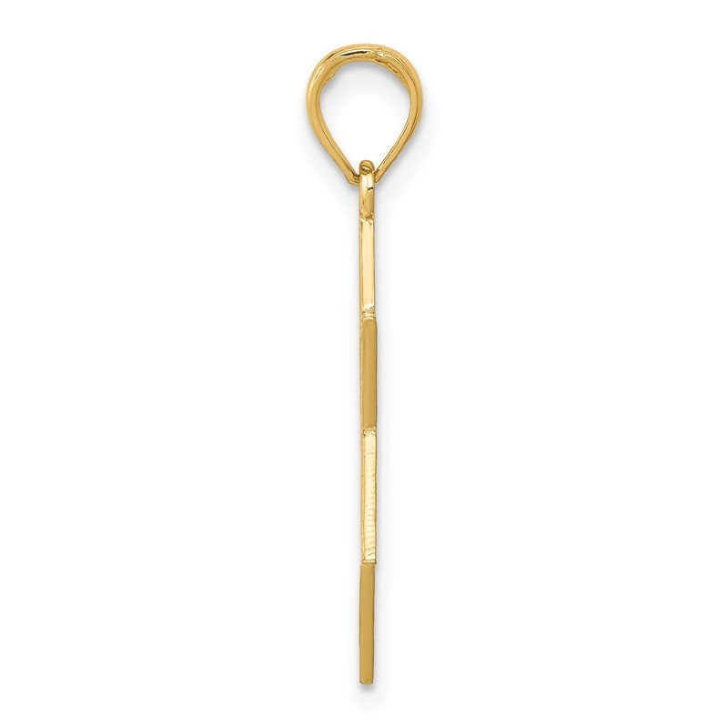14K Star of David with Menorah Pendant