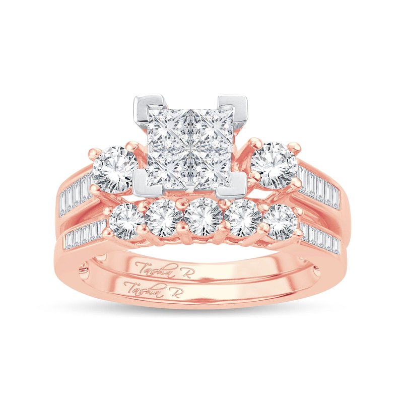 14K  1.50 Ct  Princess Cut Diam  Bridal  Ring
