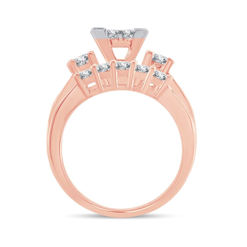 14K  1.50 Ct  Princess Cut Diam  Bridal  Ring