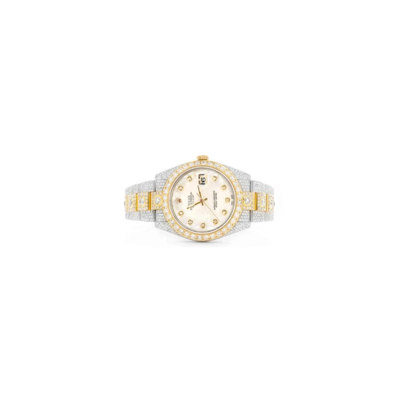 Custom Diamond Rolex 36mm Two-Tone Datejust Rolex