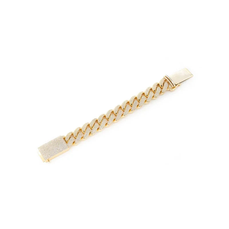 22mm Miami Cuban Link Bracelet 14K 22.20ctw