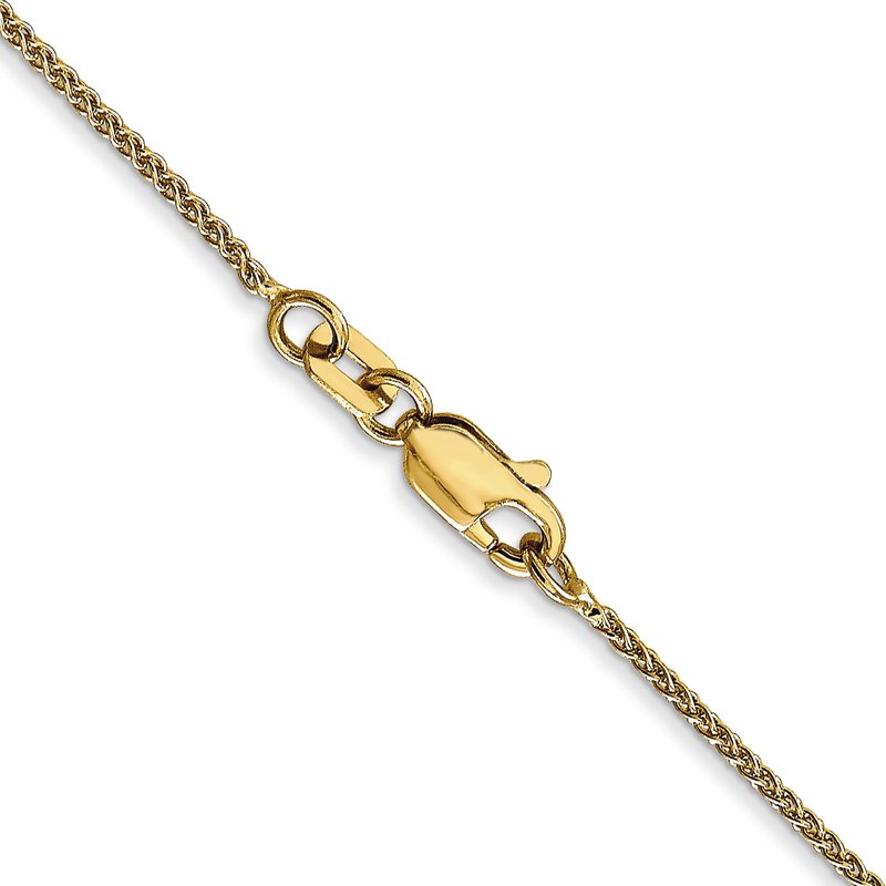 14K 10 inch 1.05mm Spiga with Lobster Clasp Anklet
