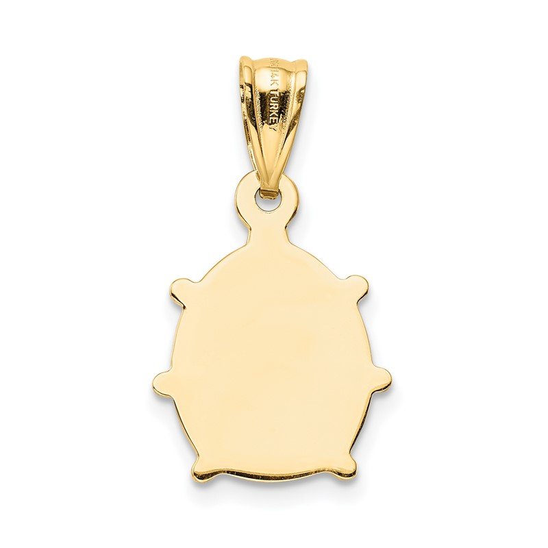 14k Red and Black Enameled Ladybug Charm