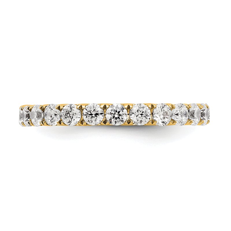14K Rose Gold 1/2 carat Lab Grown Diamond VS+ F+ Size 4.5 Complete Eternity Band