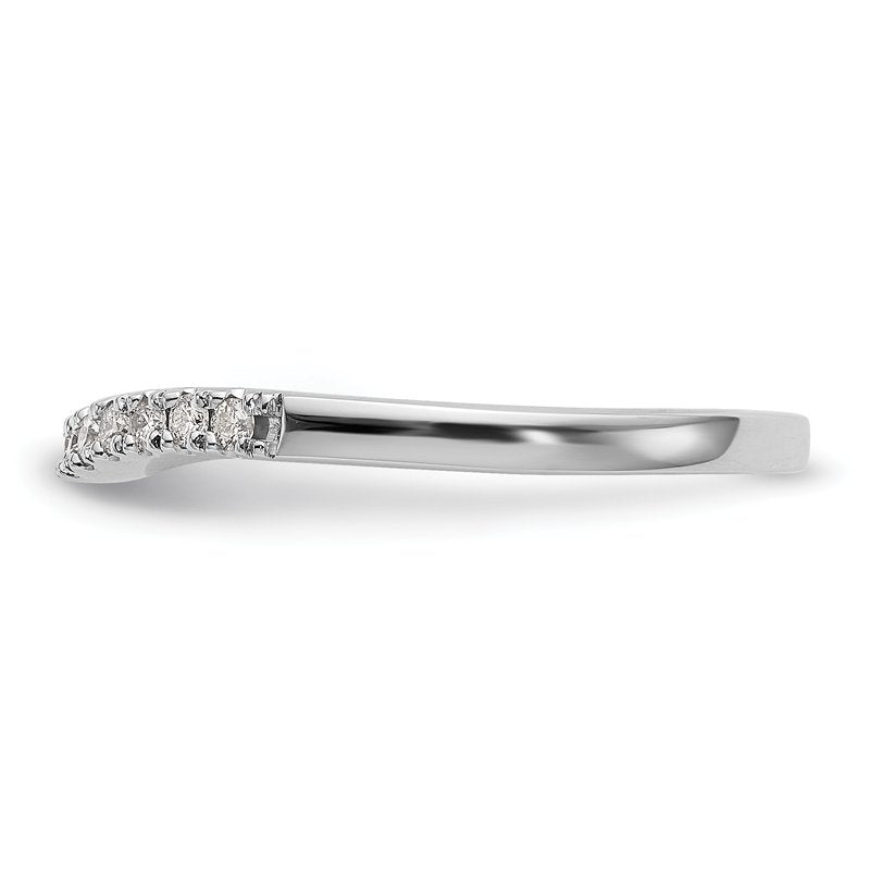 14K White Gold 1/5 carat Lab Grown Diamond VS+ F+ Set of Two Complete Wedding Bands