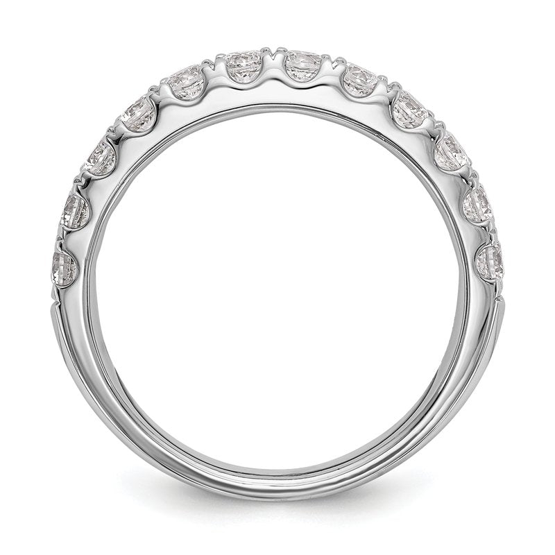 14K White Gold 1/2 carat Lab Grown Diamond VS+ F+ Complete Wedding Band