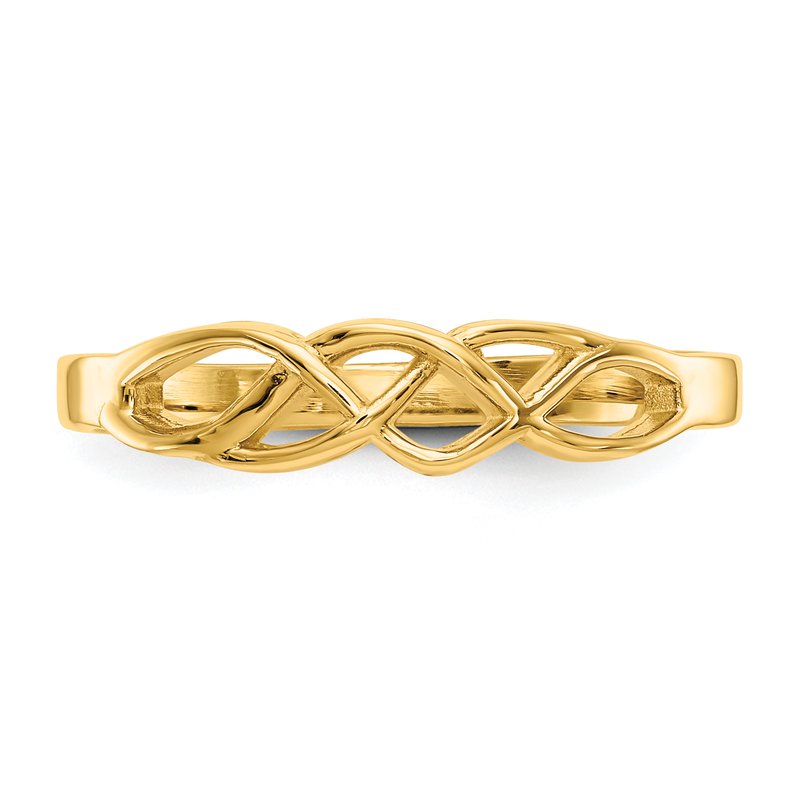 14k Free Form Knot Ring
