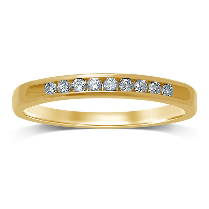 14K 0.16Ct Diamond Band
