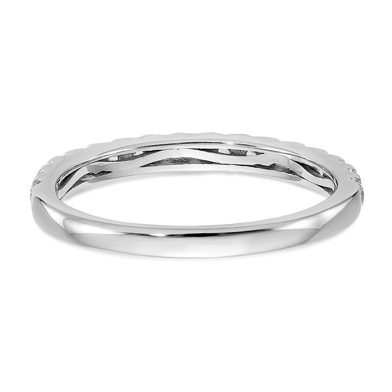 14K White Gold 3/8 carat Lab Grown Diamond VS+ F+ Complete Wedding Band