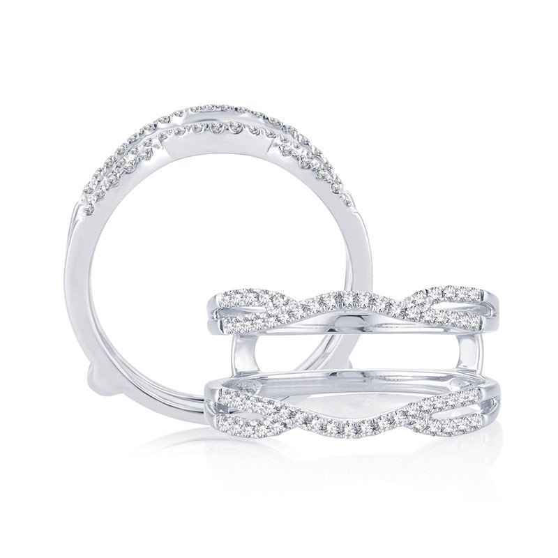 14K  0.33Ct Diamond Ring Guard