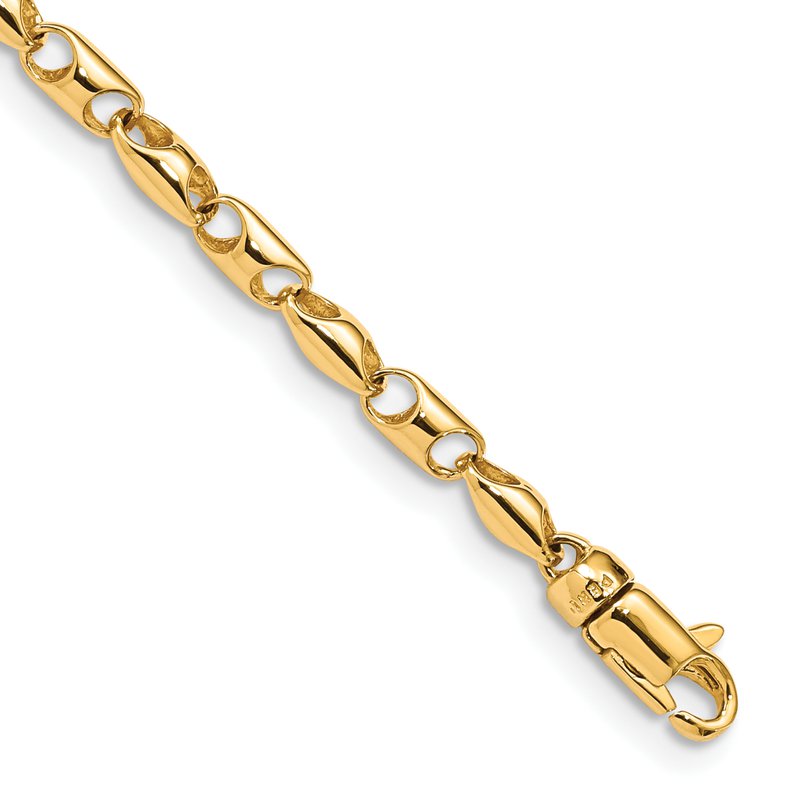 14K 18 inch 3.1mm Fancy Link with Lobter Clasp Chain