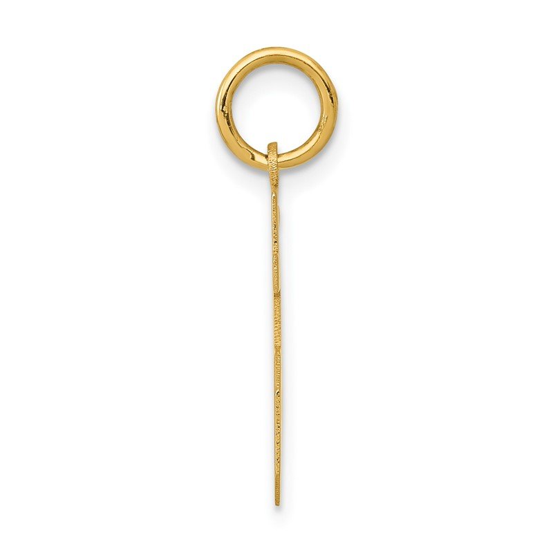 14k Small Polished Number 15 Charm