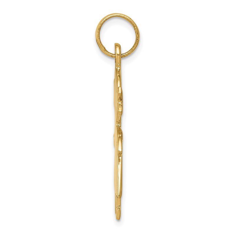 14k Satin Girl Charm