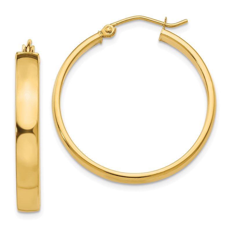 14k Polished Hoop Earring