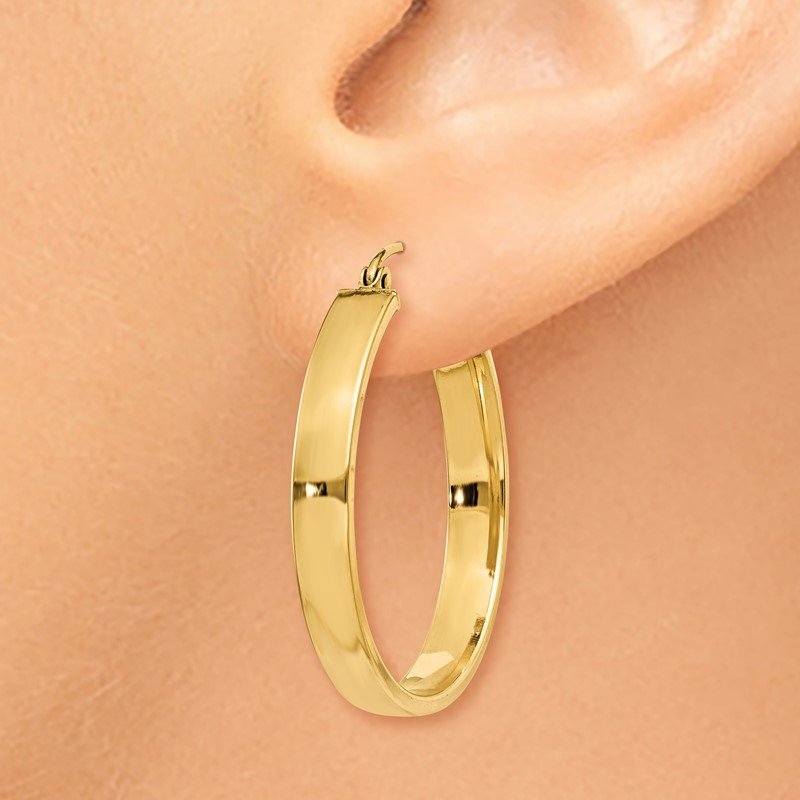 14k Polished Hoop Earring