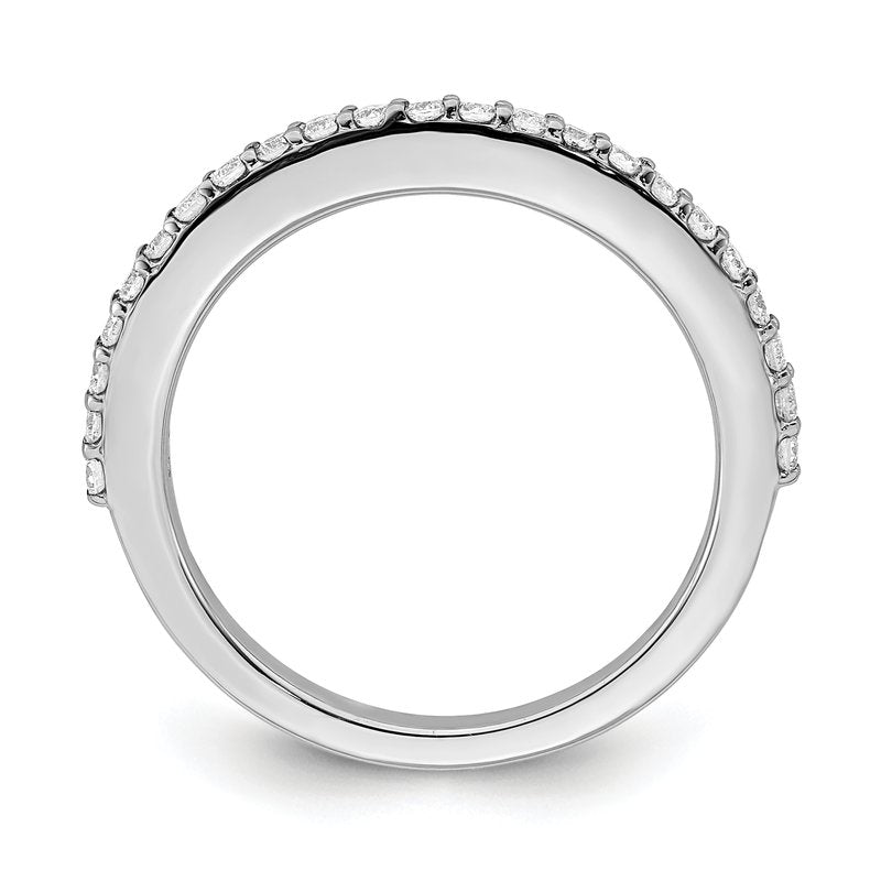 14K White Gold 1/4 carat Lab Grown Diamond VS/SI  D E F  Wedding Band