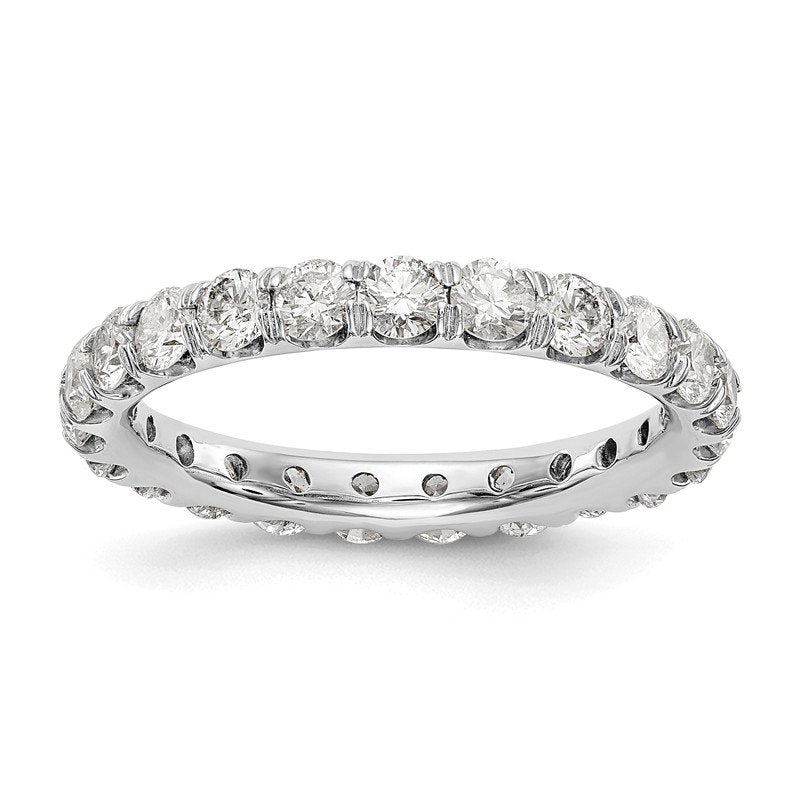 14K Rose Gold 1/2 carat Lab Grown Diamond VS+ F+ Size 4.5 Complete Eternity Band
