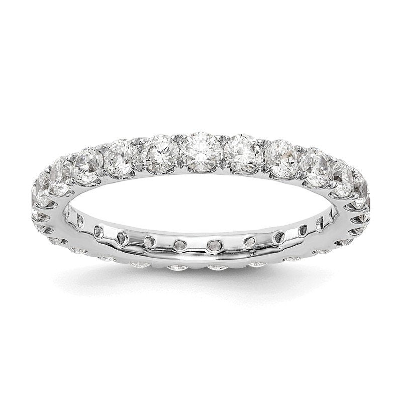 14K Rose Gold 1/2 carat Lab Grown Diamond VS+ F+ Size 4.5 Complete Eternity Band