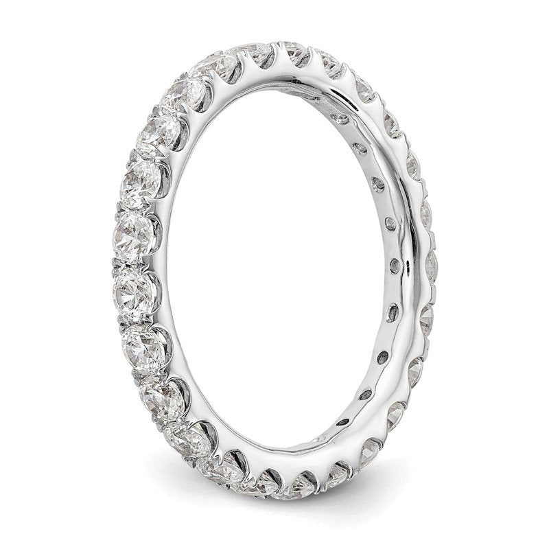 14K Rose Gold 1/2 carat Lab Grown Diamond VS+ F+ Size 4.5 Complete Eternity Band