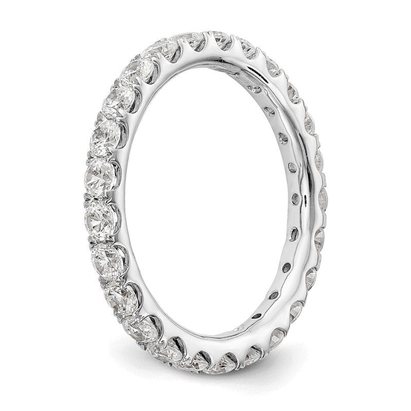 14K Rose Gold 1/2 carat Lab Grown Diamond VS+ F+ Size 4.5 Complete Eternity Band