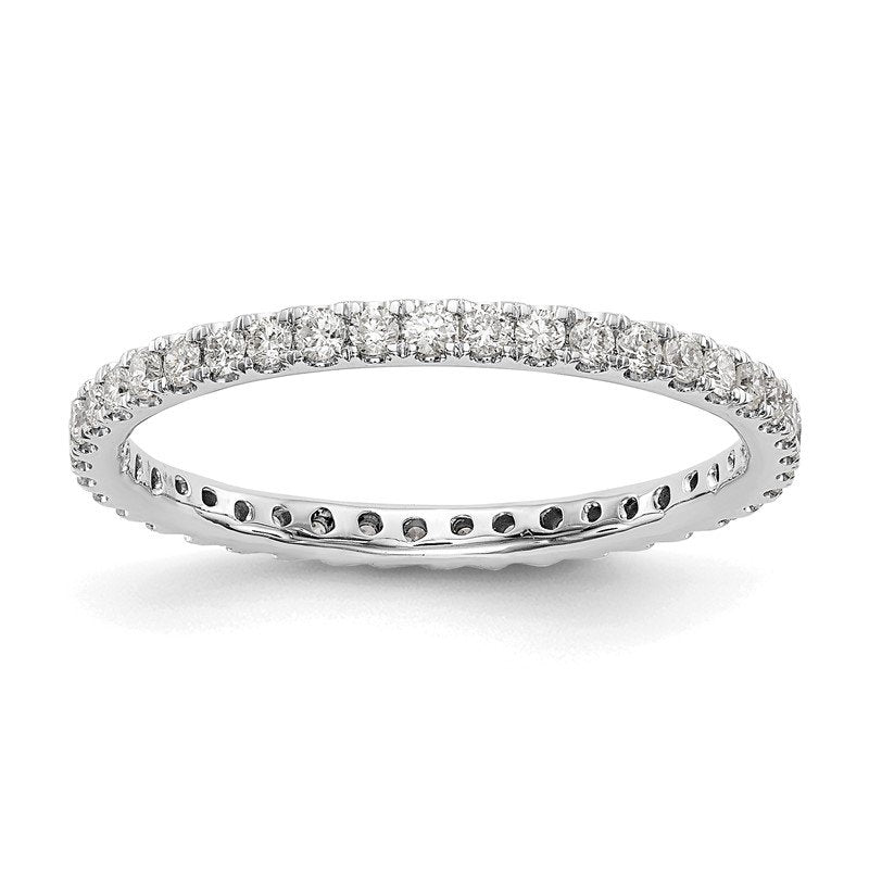 14K Rose Gold 1/2 carat Lab Grown Diamond VS+ F+ Size 4.5 Complete Eternity Band