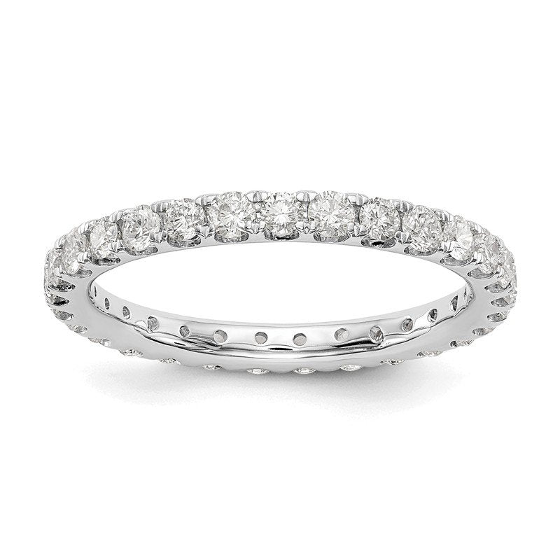 14K Rose Gold 1/2 carat Lab Grown Diamond VS+ F+ Size 4.5 Complete Eternity Band