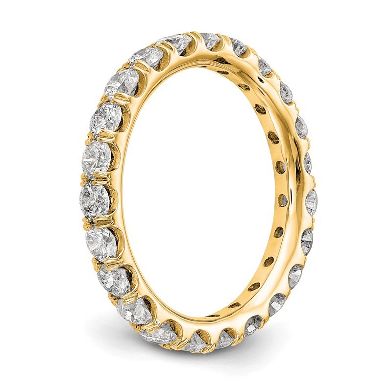 14K Rose Gold 1/2 carat Lab Grown Diamond VS+ F+ Size 4.5 Complete Eternity Band